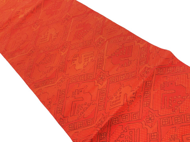 リサイクル　有栖川模様織出し名古屋帯（272.0cm）